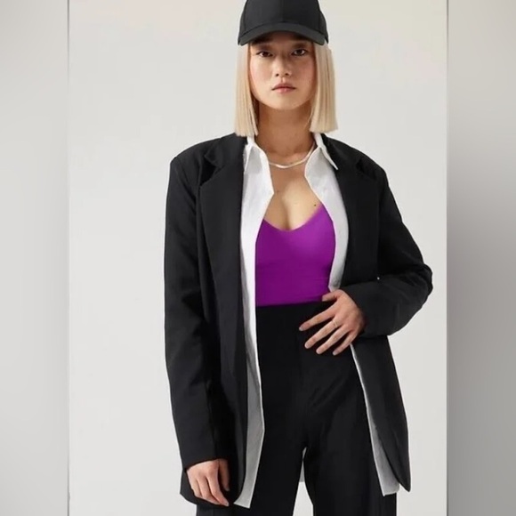 Athleta Jackets & Blazers - NWT Athleta women’s 4 black blazer jacket endless primatwill professional work